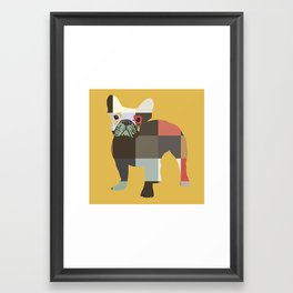 French Bulldog pop art print Framed Art Print