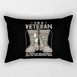 Im A Veteran My Oath Of Cool Veterans Day Gift Rectangular Pillow