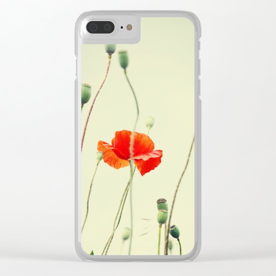 Poppy Clear iPhone Case