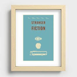 Stranger Than Fiction poster Recessed Framed Print