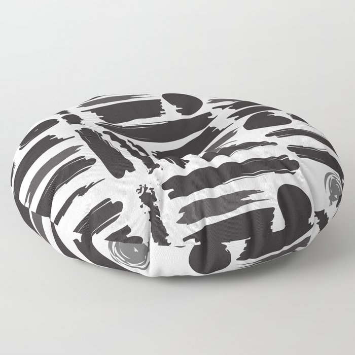 ABSTRACT BRUSHES Floor Pillow