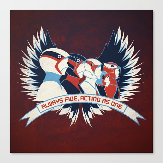 Always Five, Acting As One Canvas Print