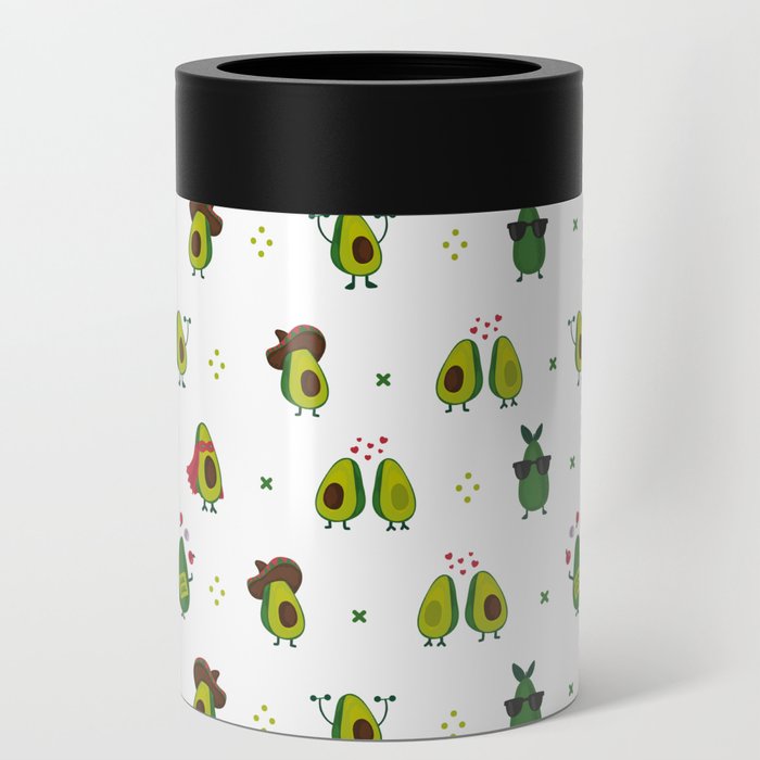 Avocado Pattern - holy guacamole collection Can Cooler