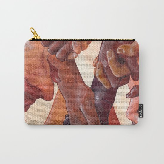 Holding Hands Carry-All Pouch