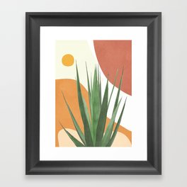 Abstract Agave Plant Framed Art Print