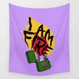 I am fire 8M Wall Tapestry