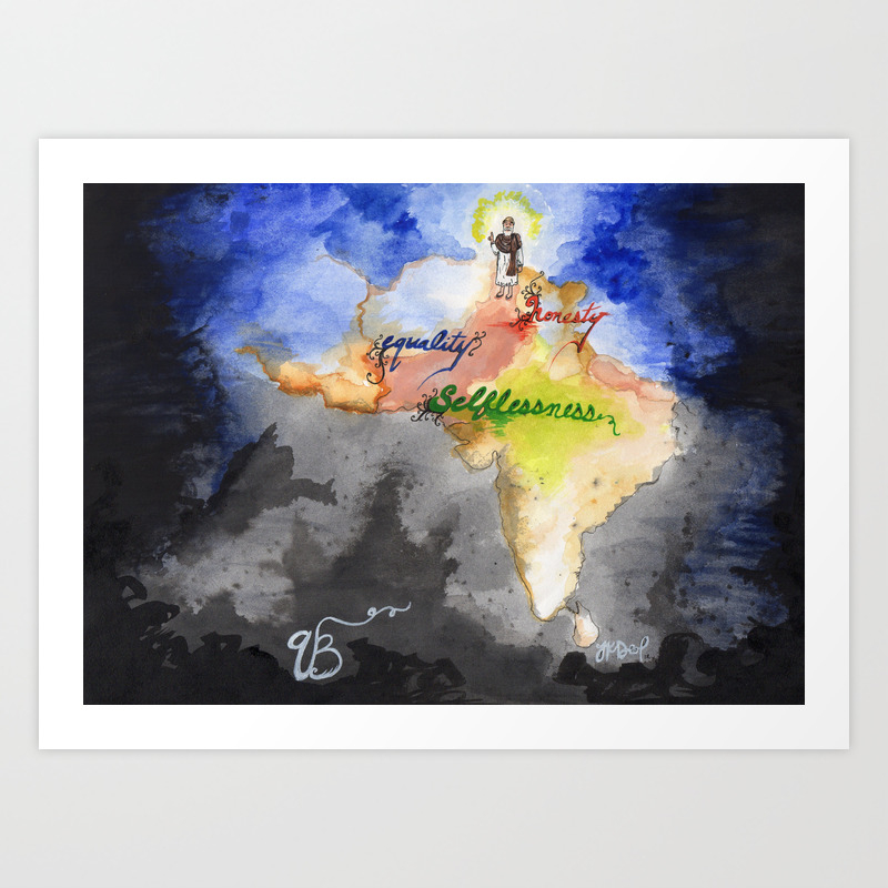 Guru Nanak Dev Ji Art Print By Tkd24 Society6