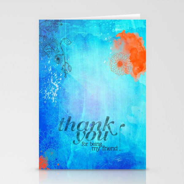 Thank you for being my friend! Stationery Cards