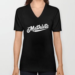 Mathlete Math Teacher Mathematician Math Student Design V Neck T Shirt