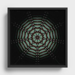 Spider Totem Meditation Mandala Framed Canvas