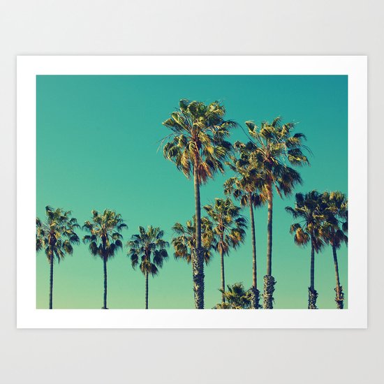 Palm trees Art Print