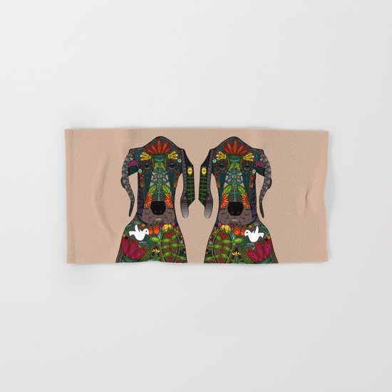 Great Dane love beige Hand & Bath Towel