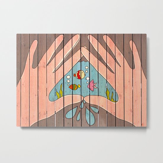 Save Water! Metal Print