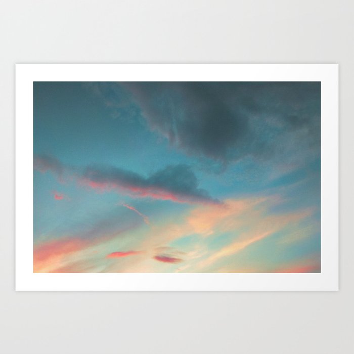 Sunset pastel Art Print