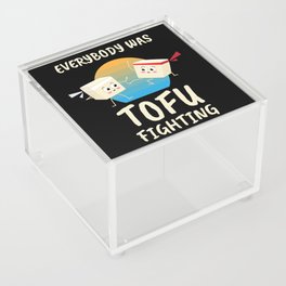 Tofu Fighting Meatless Vegan Acrylic Box