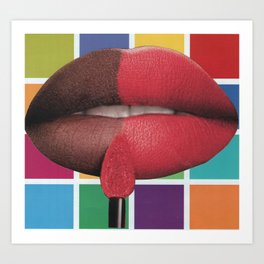 These Lips were Made for Talkin Art Print