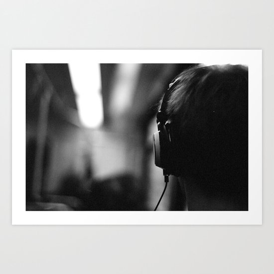 Headphones Art Print