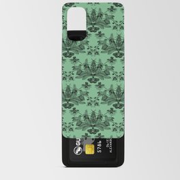 Orchids & Butterflies Pattern - Green Android Card Case