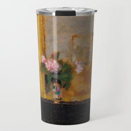 Vase of Flowers on a Mantelpiece, 1900 by Edouard Vuillard Travel Mug