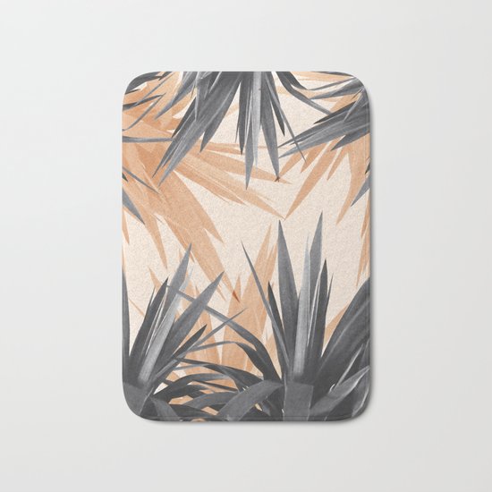 Orange Tropics Bath Mat