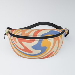 70s Retro Swirl Color Abstract 2 Fanny Pack