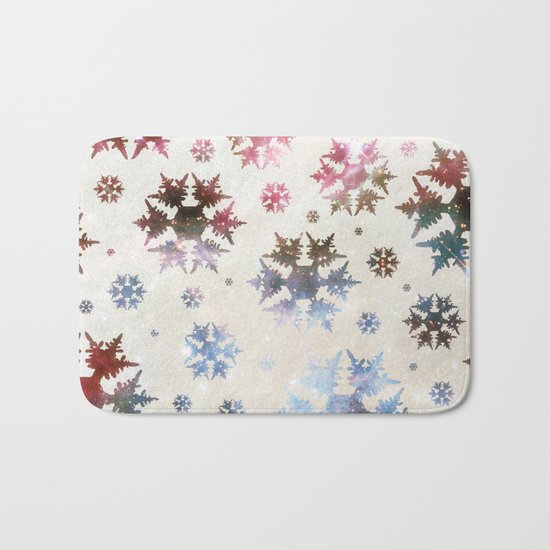 Star Snow Bath Mat