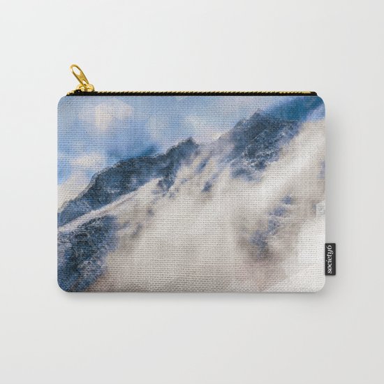 Snowy mountains - Triangles Carry-All Pouch
