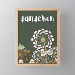 dandelion dream Framed Mini Art Print