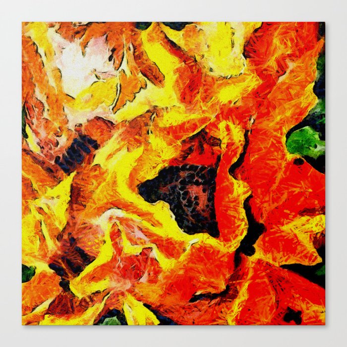 Flowering 1 Texture Canvas Print
