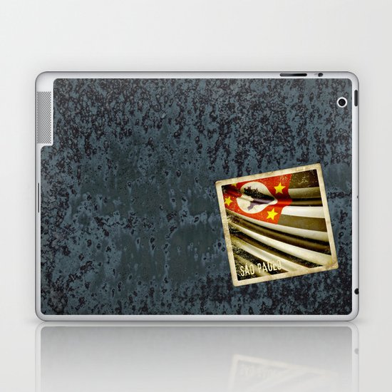 Sticker of Brazil (San Paulo) flag Laptop & iPad Skin