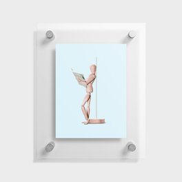 Newspaper Mannequin Floating Acrylic Print