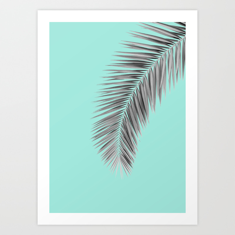 Abstract Palm Tree Leaf Art Print By Artandroam Society6