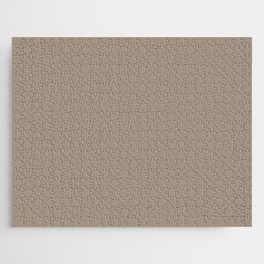 Neutral Gray Taupe Single Solid Color Coordinates with PPG Rapid Rock PPG15-19 Down To Earth Jigsaw Puzzle
