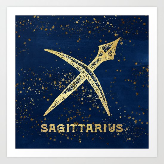 Sagittarius Zodiac Sign Art Print