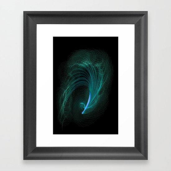 Designer feather Framed Art Print