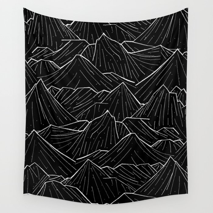 The Dark Mountains Wall Tapestry