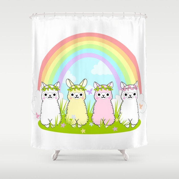Alpaca Paradise Shower Curtain