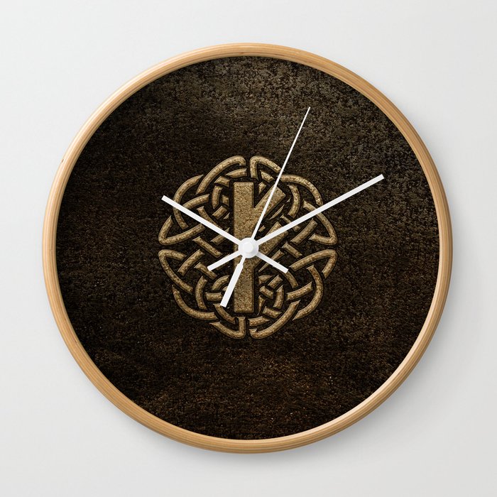 Fehu Rune Ancient Metal Embossed Amulet Wall Clock By K9printart Society6 Choose your favorite fehu designs and purchase them as. fehu rune ancient metal embossed amulet wall clock by k9printart