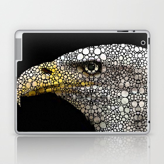 Bald Eagle Art - Eagle Eye - Stone Rock'd Art Laptop & iPad Skin