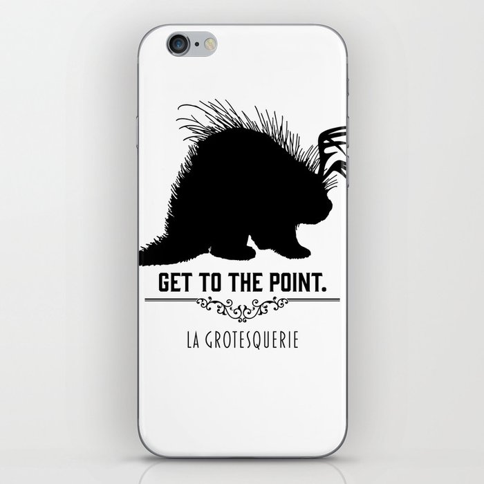 Get to the Point - Porculope Silhouette iPhone Skin