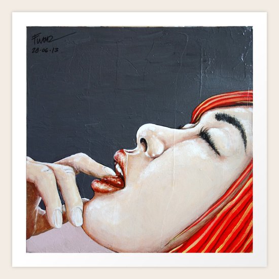 Teasingly Art Print