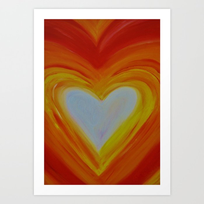 Heart Of Love Art Print By Coprey Society6