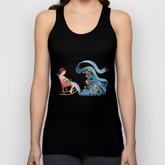 Knitting the spring Unisex Tank Top