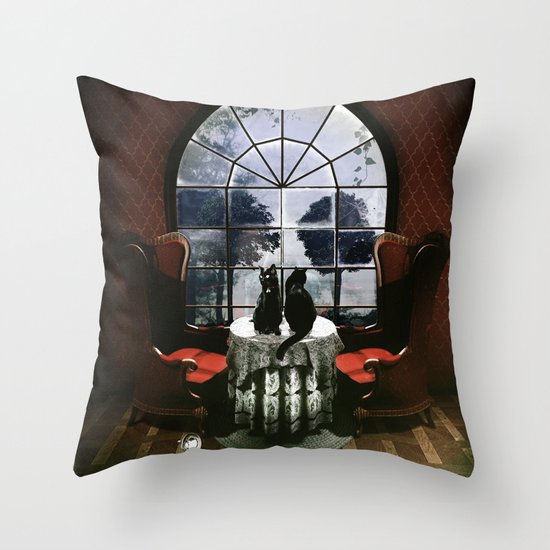 Room Skull Throw Pillow
