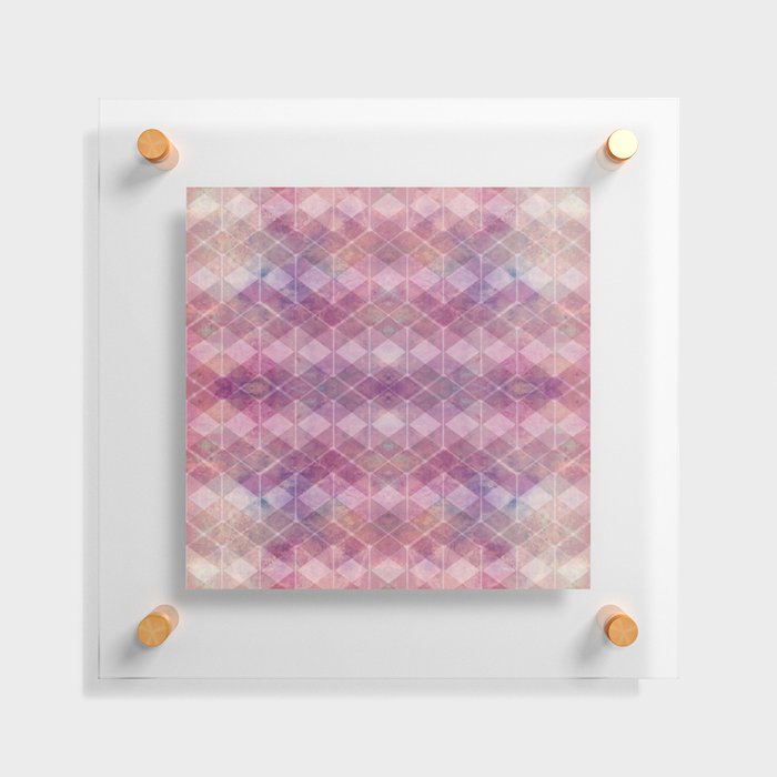 Purple Abstract Floating Acrylic Print