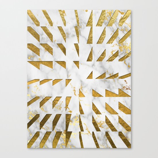 Marble and Gold Pattern #4 Canvas Print