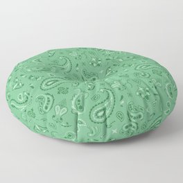 Minty Fresh Bandana Floor Pillow