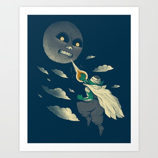 how to defeat the moon Art Print