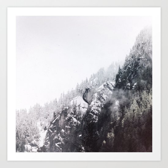 winter fog Art Print