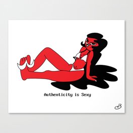 Authenticity is Sexy, Baby  Canvas Print